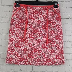 American Eagle Outfitters Skirt Coral Floral 0